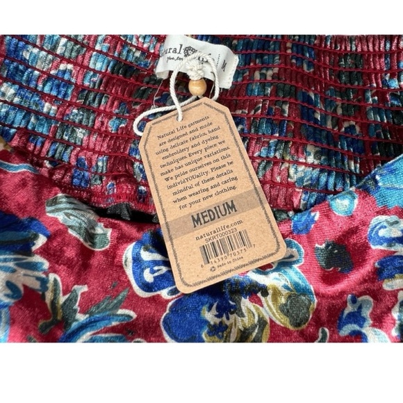 NWT Natural Life Floral Lisa Velvet Maxi Skirt - Sold Out! - Picture 11 of 12